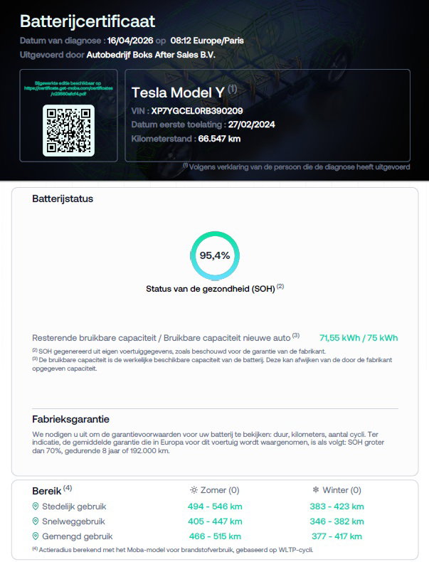 Tesla Model Y Performance AWD 75 kWh SOH 95% ACC Panoramadak HW3 24 Maanden garantie* (Vraag naar de voorwaarden)