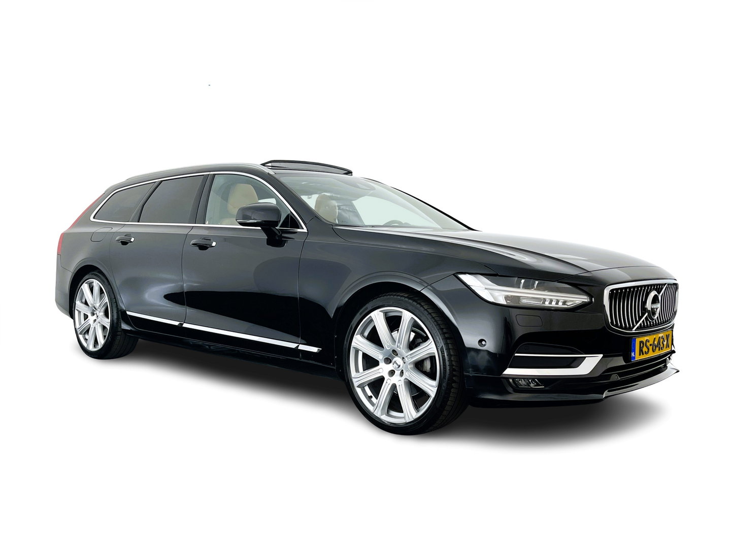 Volvo V90 2.0 D5 AWD Inscription Aut. *PANO | LEATHER | FULL-LED | BOWERS&WILKINS | MEMORY-PACK | BLIS | HEAD-UP | CAMERA | KEYLESS | DIGI-COCKPIT | NAVI-FULLMAP | PRIVACY-GLASS | HEATED/VENTILATED-SPORTSEATS | TOWBAR | 20''