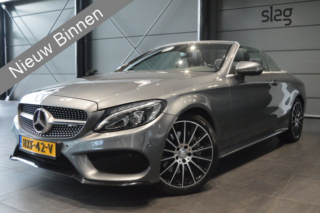 Mercedes-Benz C-Klasse - Cabrio 200 AMG Line navi pdc cruise 19 inch 184 pk !!