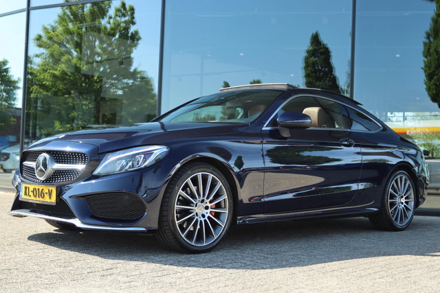 Mercedes-Benz C-Klasse - COUPÉ 180 AMBITION AUT. AMG | PANO | BURMESTER | LED | CAMERA | LEDER | ACC