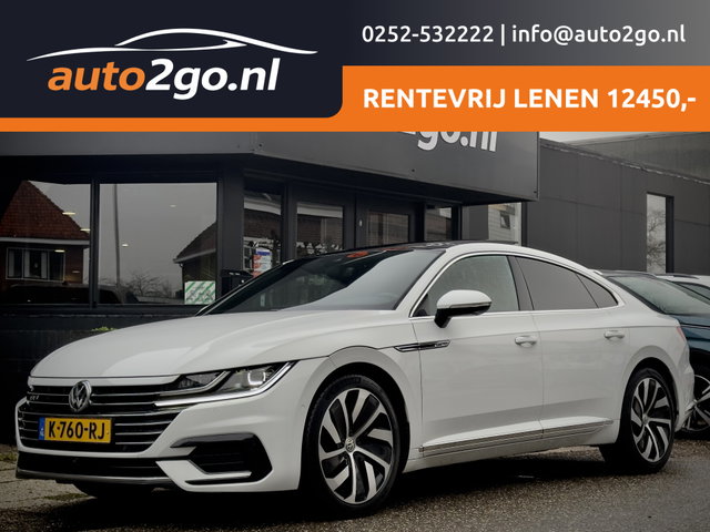 Volkswagen Arteon - 2.0 TSI AUT7 3X R-LINE 191PK PANODAK LEDER NAVI DIGI-DASH  APPLE-CARPLAY LED 20 INCH-LMV PDC