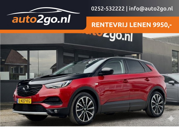 Opel Grandland X - 1.6 TURBO AUT8 HYBRID4 TWO-TONE ULTIMATE 72D.KM 200PK. LEDER NAVI CAMERA APPLE-CARPLAY LED 19 INCH-LMV PDC