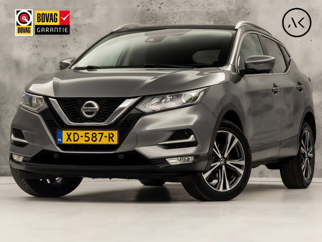 Nissan QASHQAI - 1.2 N-Connecta (PANORAMADAK, NAVIGATIE, 360 CAMERA, TREKHAAK, SPORTSTOELEN, GETINT GLAS, CRUISE, NIEUWSTAAT)