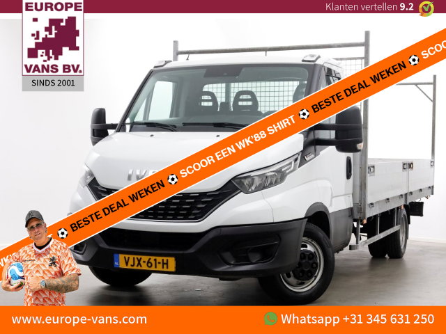 Iveco Daily - 40C18 3.0 180pk HiMatic Automaat XXL Open Laadbak L459cm Trekhaak 3500kg 03-2021
