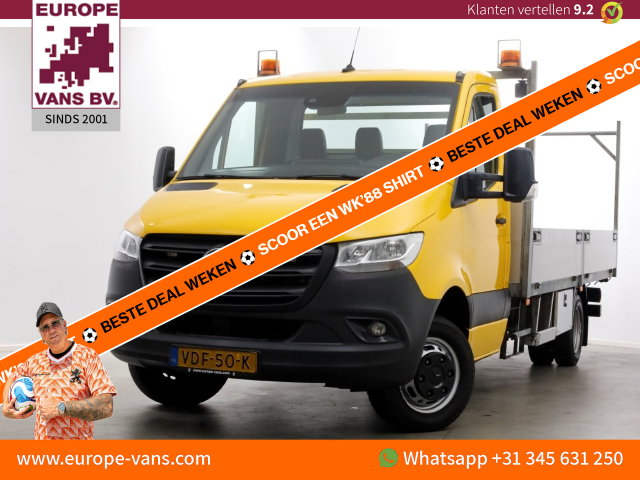 Mercedes-Benz Sprinter - 514 CDI 143pk E6 Open Laadbak L432cm Trekhaak 3500kg 10-2019