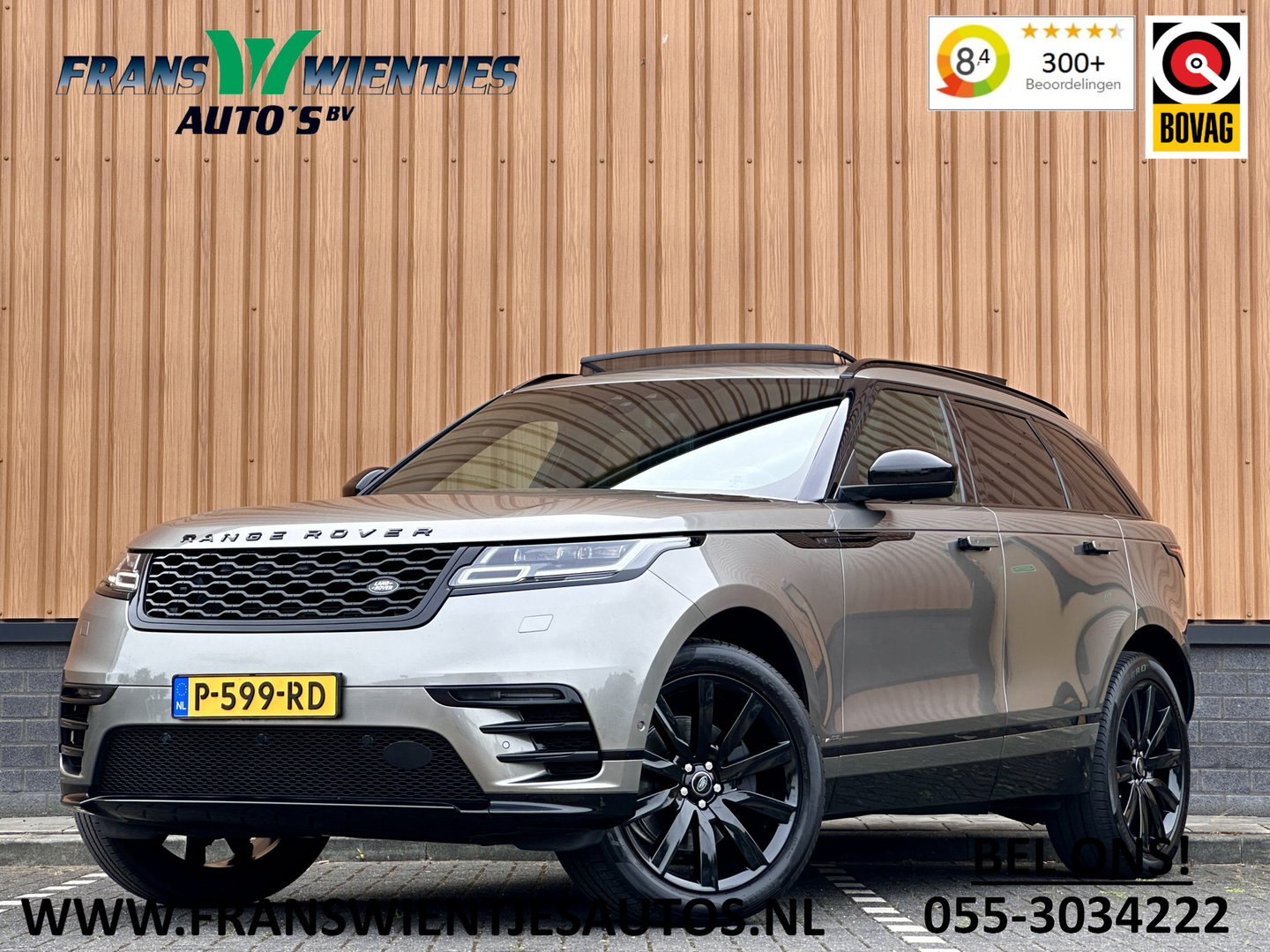 Land Rover Range Rover Velar 2.0 P300 Turbo AWD R-Dynamic S | Panoramadak | Navigatie | Keyless GO | Luchtvering | HUD | Camera | Zwarte Hemel |