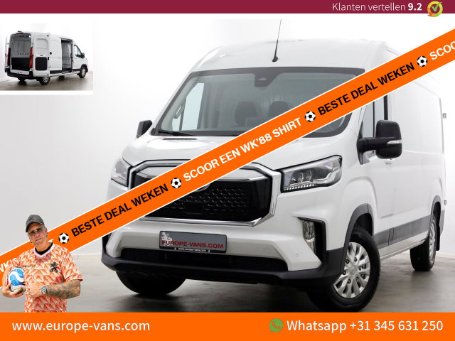 Maxus eDeliver9 - L3H2 72kWh WLTP Range 280km 100% Elektrisch Airco/Camera/ACC 02-2024
