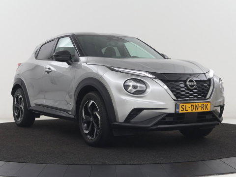 Nissan Juke 1.6 Hybrid Tekna | 360 Camera | Adaptive cruise | Carplay | Navigatie | Half leder | Full LED | Keyless | Climate control | Parkeerhulp | DAB | Bluetooth