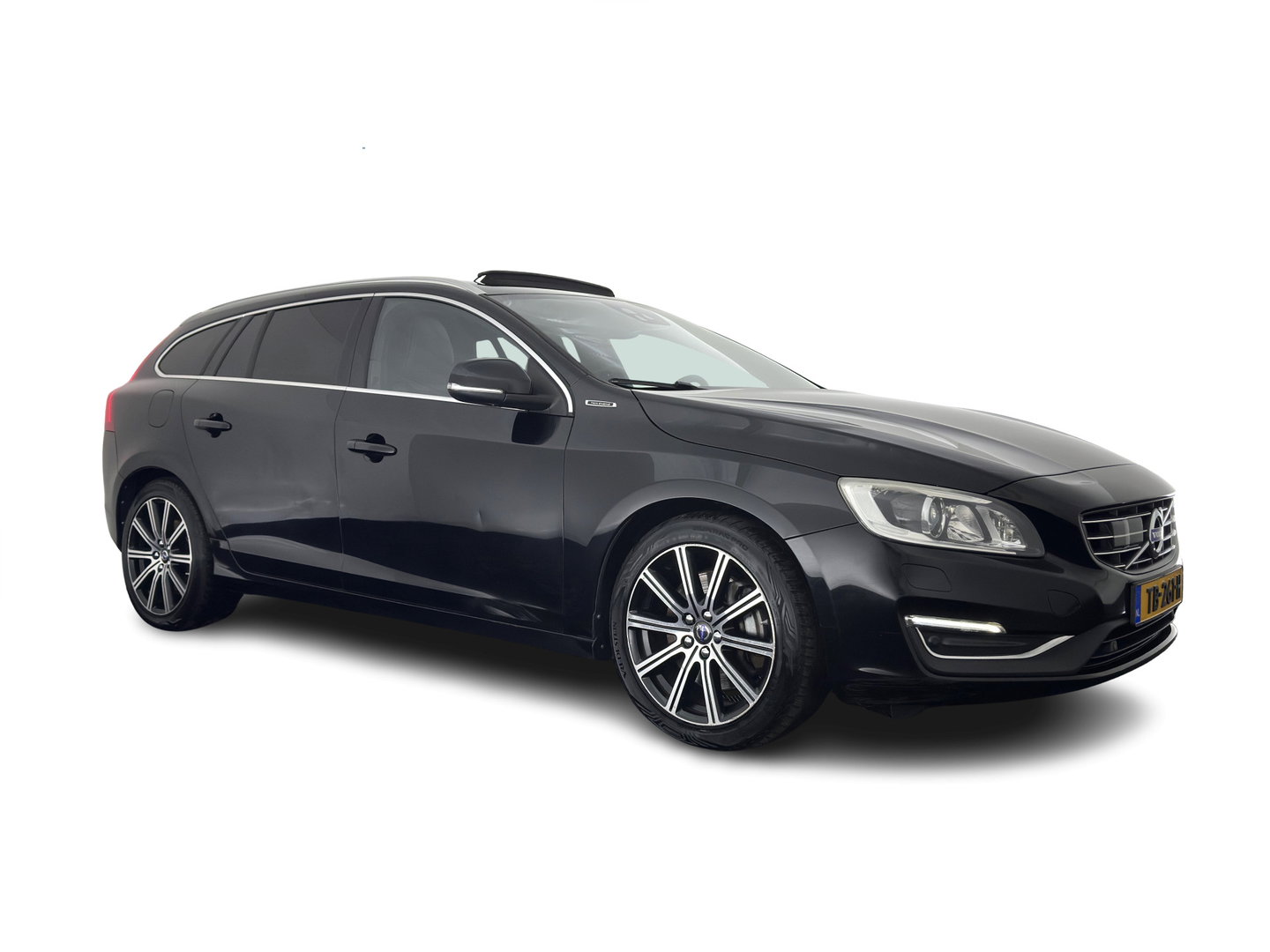 Volvo V60 2.4 D5 Twin Engine Special Edition (INCL.BTW) Aut. *PANO | LEATHER | ADAPTIVE-CRUISE | XENON | BLIS | MEMORY-PACK | CAMERA | HEATED-COMFORTSEATS | NAVI-FULLMAP | PRIVACY-GLASS | ECC | PDC | TOWBAR | 18''ALU*