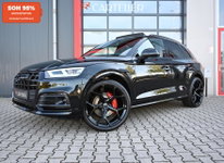Audi Q5 - 55 TFSI e S-Line Quattro Competition Black Edition | Luchtvering | Pano | B&O | 22'' | SOH 95% | Ambilight+ | Matrix Led | Camera | Head-Up | Electic Seats | Memory | Trekhaak | Blind Spot | ACC | Lane Assist | Virtual Cockpit | Carplay