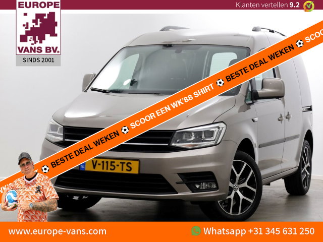 Volkswagen Caddy - 2.0 TDI 102pk L1H1 Exclusive Edition LED/ACC/Navi/2x Schuifdeur 01-2019