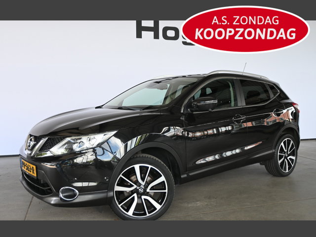 Nissan QASHQAI - 1.2 Tekna Clima Navigatie Panoramadak Camera Leder Goed Onderhouden! Inruil Mogelijk!