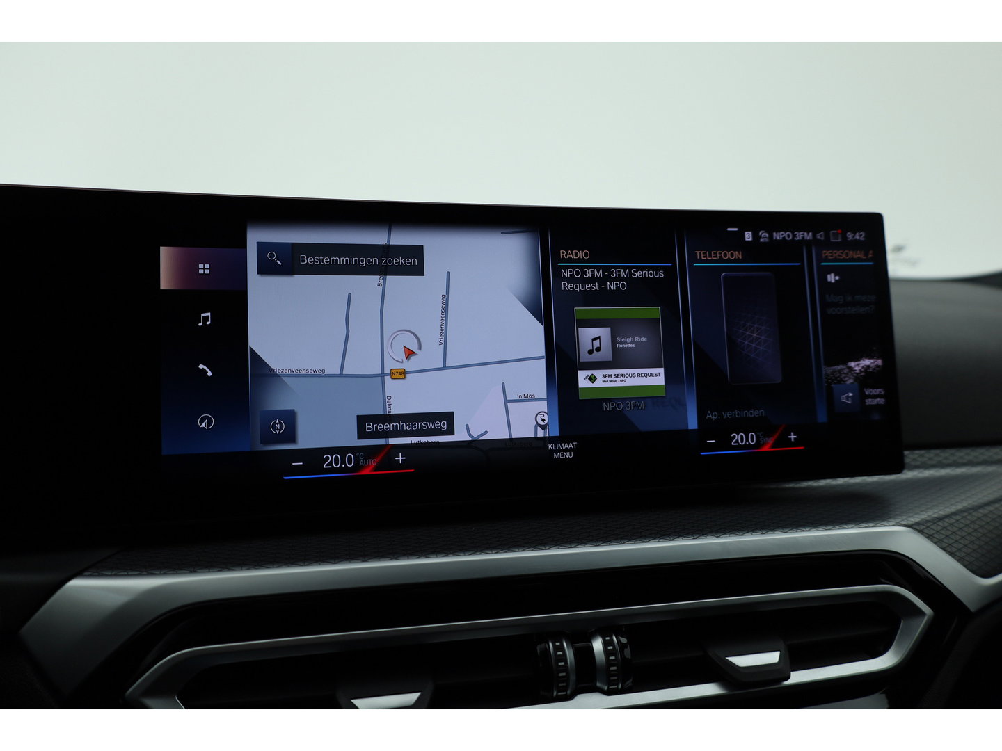BMW 3 Serie Touring 320e M Sport | SOH 90.7% | Facelift | Shadow Line | Curved display | Adapt. Cruise | Nav + CarPlay | Elek. Klep | Sfeerverlichting | LED | Stoelverw. | PDC