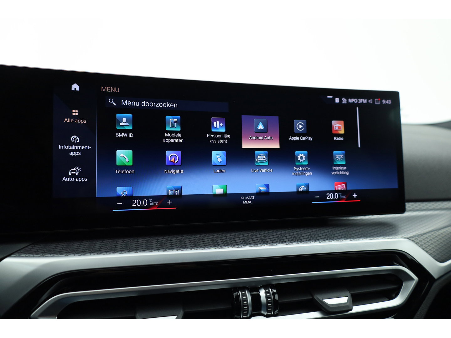 BMW 3 Serie Touring 320e M Sport | SOH 90.7% | Facelift | Shadow Line | Curved display | Adapt. Cruise | Nav + CarPlay | Elek. Klep | Sfeerverlichting | LED | Stoelverw. | PDC