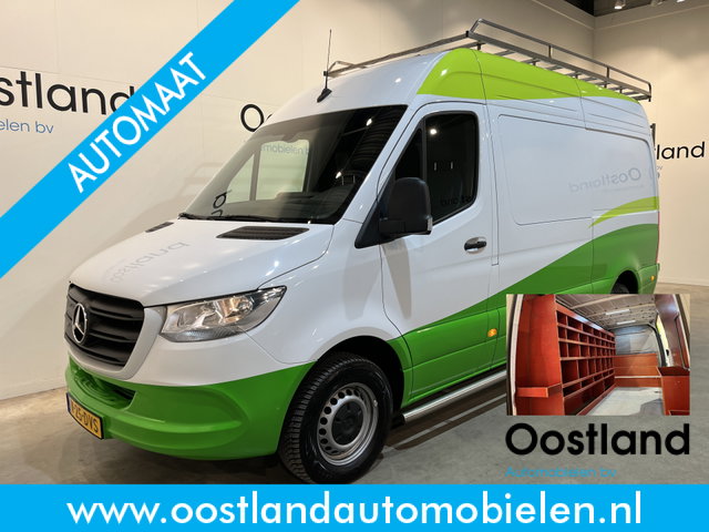 Mercedes-Benz Sprinter - 315 CDI L2H2 RWD Automaat / Servicebus / Kastinrichting / Euro 6 / Airco / CarPlay / Cruise Control / Camera / Trekhaak / Imperiaal