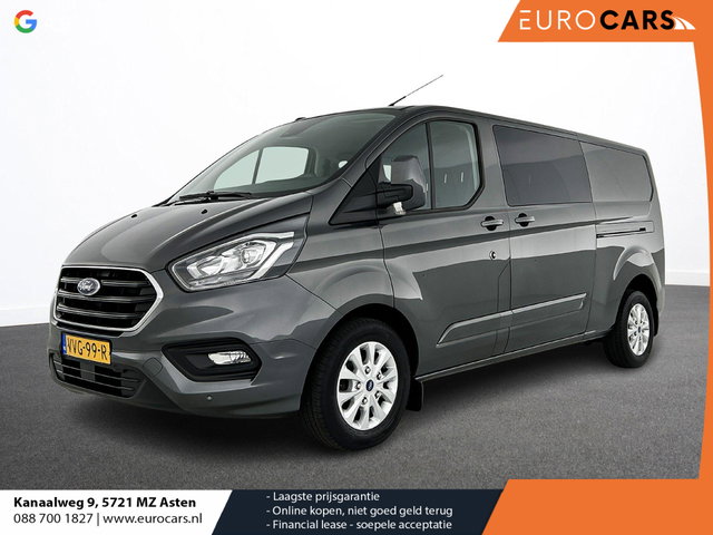 Ford Transit Custom - 300 2.0 TDCI L2H1 Limited Dubbele Cabine Navigatie Airco 2 Schuifdeuren Trekhaak Parkeersensoren Apple Carplay Android auto  DAB