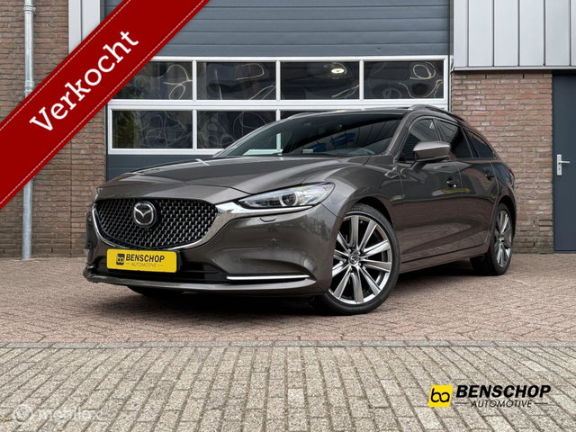 Mazda 6 - Sportbreak 2.5 SkyActiv-G 194 Signature Schuifdak Navi Bose 360 Camera Leer LED Carplay