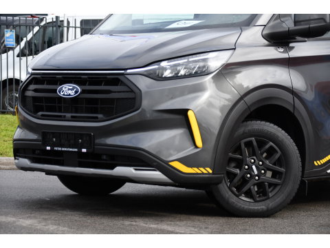 Ford Transit Custom 320 2.0 TDCI L1H1 Trail AWD 4x4 Camera, Cruise, Carplay, B&O, 170pk, LED, Stuurverwarming, Leder, Stoelverwarming, Automaat, Sensoren, Uniek!