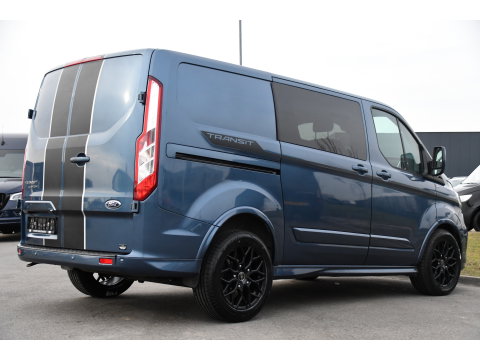 Ford Transit Custom 320 2.0 TDCI L1H1 Sport DC Camera, Cruise, Carplay, 170pk, 2 x Schuifdeur, Automaat, LED, Leder, Stoelverwarming, Uniek!