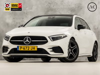 Mercedes-Benz A-Klasse - 180 AMG Sport Automaat (SCHUIFDAK, SFEERVERLICHTING, GROOT NAVI, LEDER/ALCANTARA, CAMERA, SPORTSTOELEN, STOELVERWARMING, GETINT GLAS, NIEUWSTAAT)