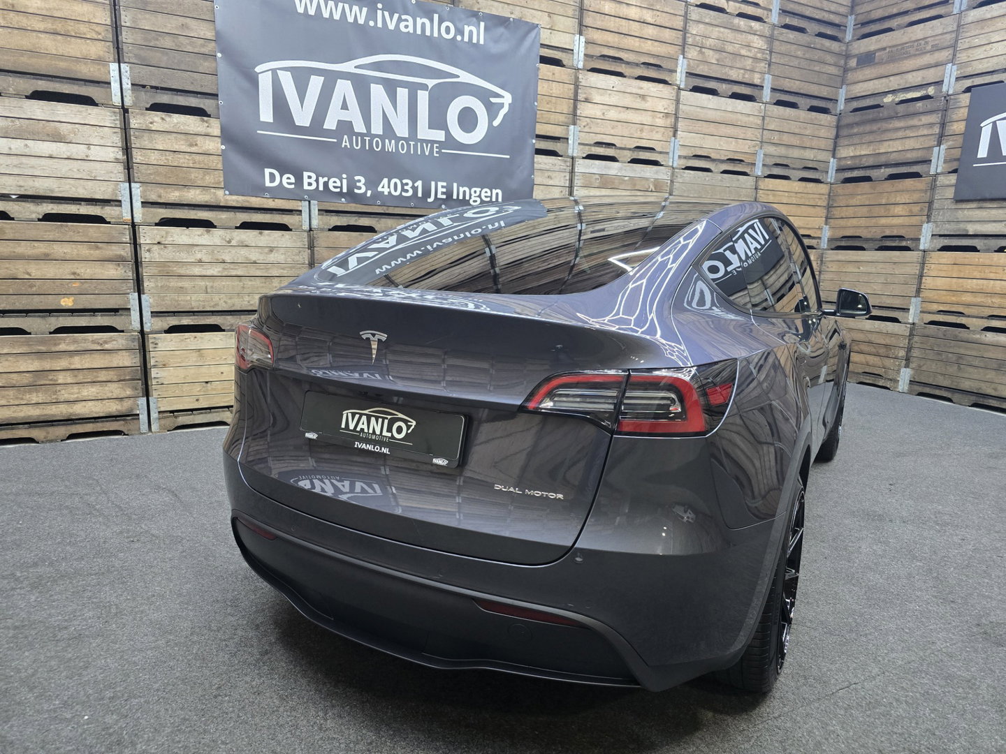 Tesla Model Y Long Range AWD 75 kWh Clima Cruise 360 Leder LED 21"LM 90.4% SOH