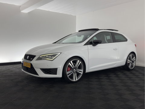 SEAT Leon SC 2.0 TSI Cupra 290 Aut. *PANO | LEATHER-MICROFIBRE | FULL-LED | ADAPTIVE-CRUISE | HEATED-SPORTSEATS | SEAT-SOUND | CAMERA | PRIVACY-GLASS | SHIFT-PADDLES | DAB+ | ECC | PDC | 19''ALU*