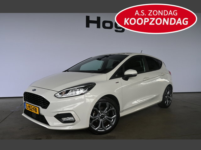Ford Fiesta - 1.0 EcoBoost ST-Line Navigatie Stuur/Stoelverwarming LED Carplay Rijklaarprijs! Inruil Mogelijk!