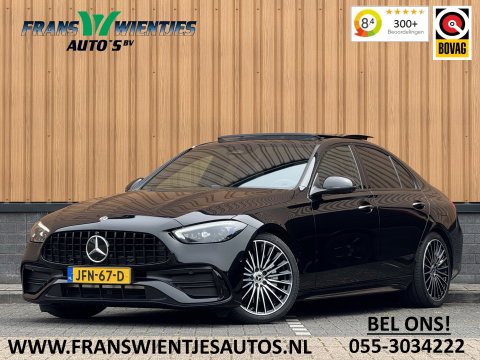 Mercedes-Benz C-Klasse 300 e Business Solution AMG | Burmester | Origineel Nederlands | Memory | Panoramadak | Digital Light | Elektrische Trekhaak | Head-Up | Leder |