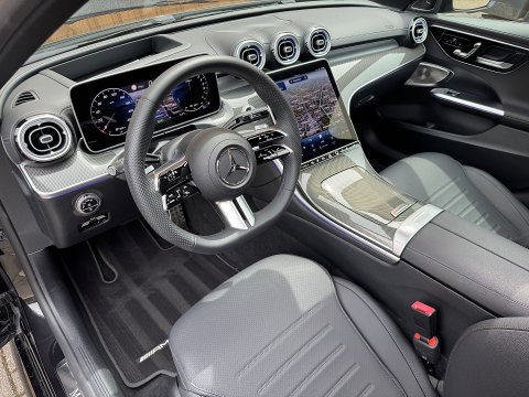 Mercedes-Benz C-Klasse 300 e Business Solution AMG | Burmester | Origineel Nederlands | Memory | Panoramadak | Digital Light | Elektrische Trekhaak | Head-Up | Leder |