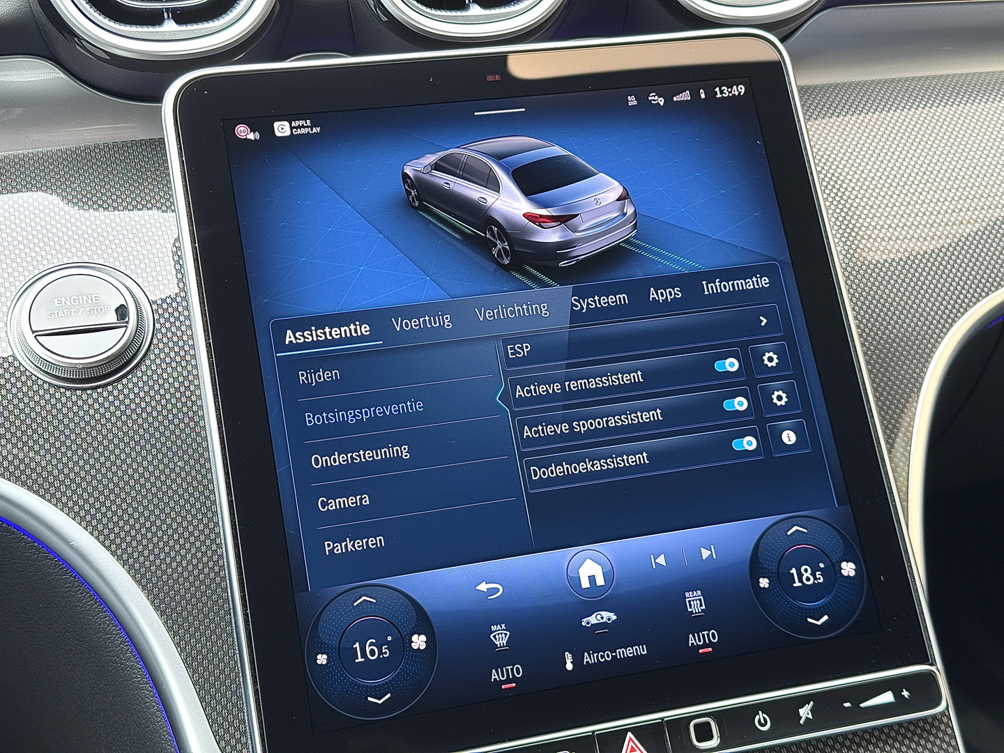 Mercedes-Benz C-Klasse 300 e Business Solution AMG | Burmester | Origineel Nederlands | Memory | Panoramadak | Digital Light | Elektrische Trekhaak | Head-Up | Leder |