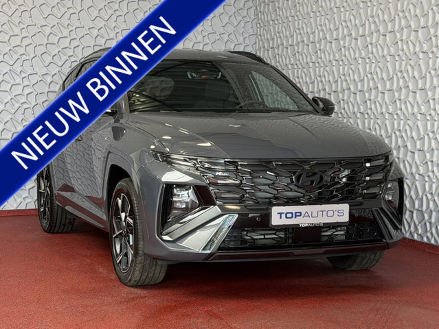 Hyundai Tucson Hybrid - NIEUWE AUTO 1.6 T-GDI PHEV N-LINE 360.CAMERA ELEK.KLEP ELEK.STOEL/GEHEUG.VERWARMD EN GEKOELD SUBWFR 19''LMV ZWARTE HEMEL STUURVERW. PLUG IN HYBRIDE
