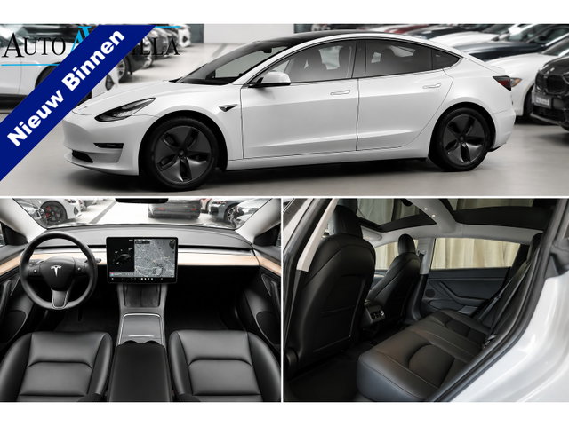 Tesla Model 3 - RWD Pano Leer 360° ACC Climate Metallic alk Stuurverwarming Stoelverwarming voor & achter LM velgen PDC Elektr. achterklep Elektr. verst. stuurwiel Elektr. verstelb. stoelen