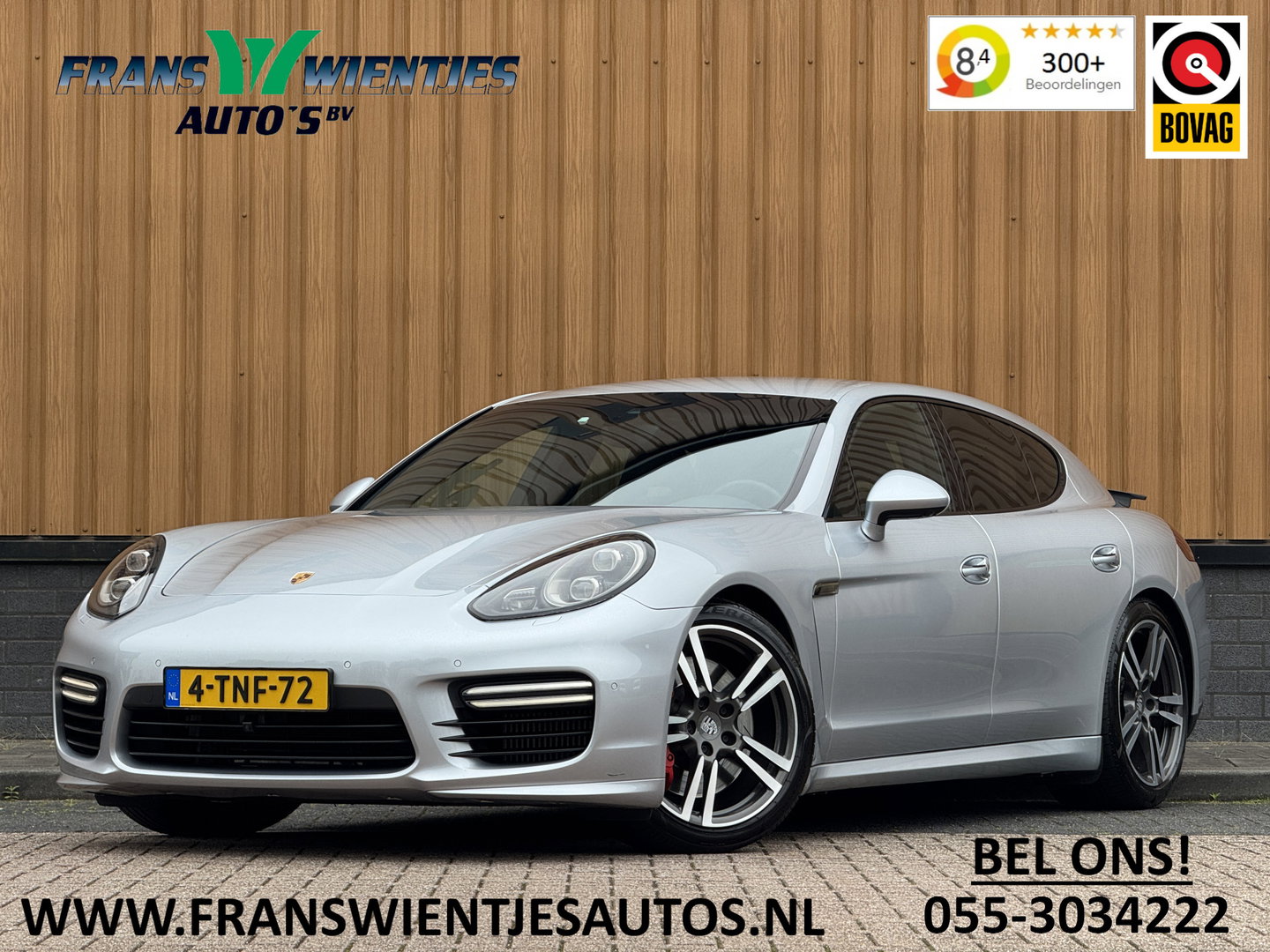Porsche Panamera 4.8 Turbo | Facelift! | Origineel Nederlands | 520 PK! | Luchtvering | Apple Carplay | Android Auto | 20" Lichtmetaal | Leder | 360° Camera | Bose | Memory Stoelen |