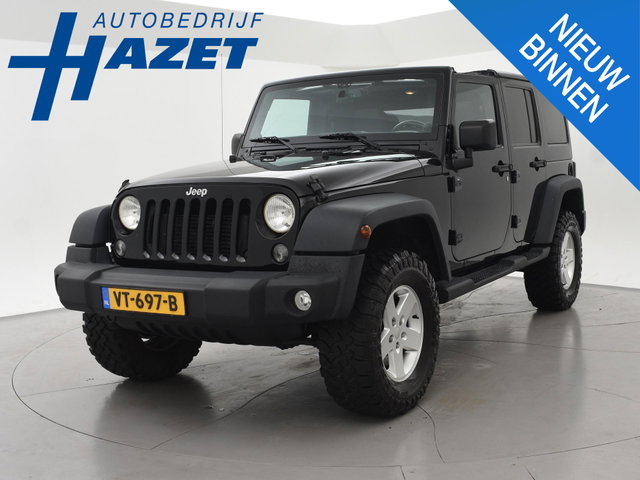 Jeep Wrangler - 2.8 CRD 200 PK SPORT AUT. 4X4 GRIJS KENTEKEN + TRKHAAK