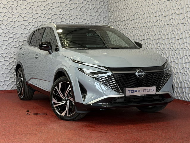 Nissan QASHQAI - 1.3 MHEV 160PK TEKNA PLUS BOSE 20''LMV LEER ALCANTARA PANO MASSAGE BOSE STOEL/STUUR/RUIT VERW MATRIX.LED ELEK.KLEP HEADUP 20''LMV GOOGLE NAVI 03/2026 K ✅Top Auto's Wijchen , 30 Jaar Specialist in Nissan  : Alle Type's : Tekna / Plus / N-Design / N-Connect