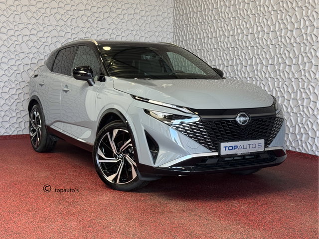 Nissan QASHQAI - 1.3 MHEV 160PK TEKNA PLUS BOSE TWO TONE 20''LMV LEER ALCANTARA PANO MASSAGE BOSE STOEL/STUUR/RUIT VERW MATRIX.LED ELEK.KLEP HEADUP 20''LMV GOOGLE NAVI 03/2026 ✅Top Auto's Wijchen , 30 Jaar Specialist in Nissan  : Alle Type's : Tekna / Plus / N-Design / N-