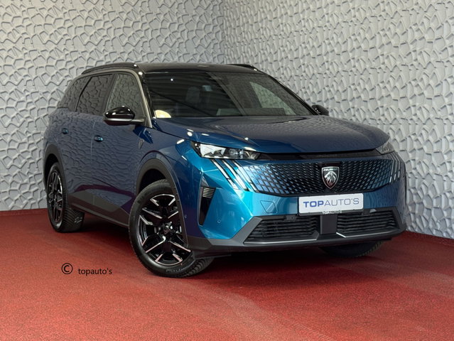 Peugeot 5008 - 1.2 HYBRID 145 GT NIEUWE AUTO 7PERS OPENDAK STOEL/STUUR VERW. ELEK.KLEP LED 7P 7 Persoons