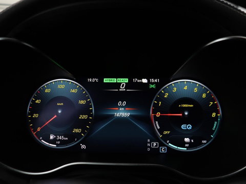 Mercedes-Benz C-Klasse Estate 300 e AMG Limited Edition | SOH 84.9% | Virtual | Trekhaak | 360 Camera | Navi | Carplay | Sportstoelen | Climate Control | Cruise Control | Elec. Kofferklep