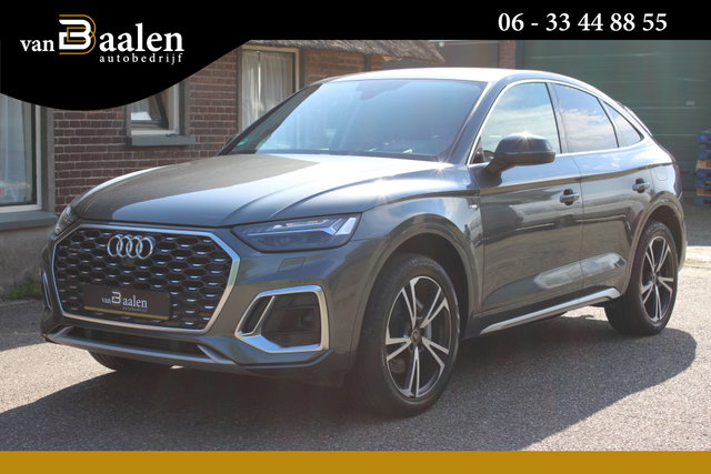 Audi Q5 - Sportback 55 TFSI e S edition SOh 92,9% S-LINE LEER NAVI HUD TREKHAAK 90000KM!!!