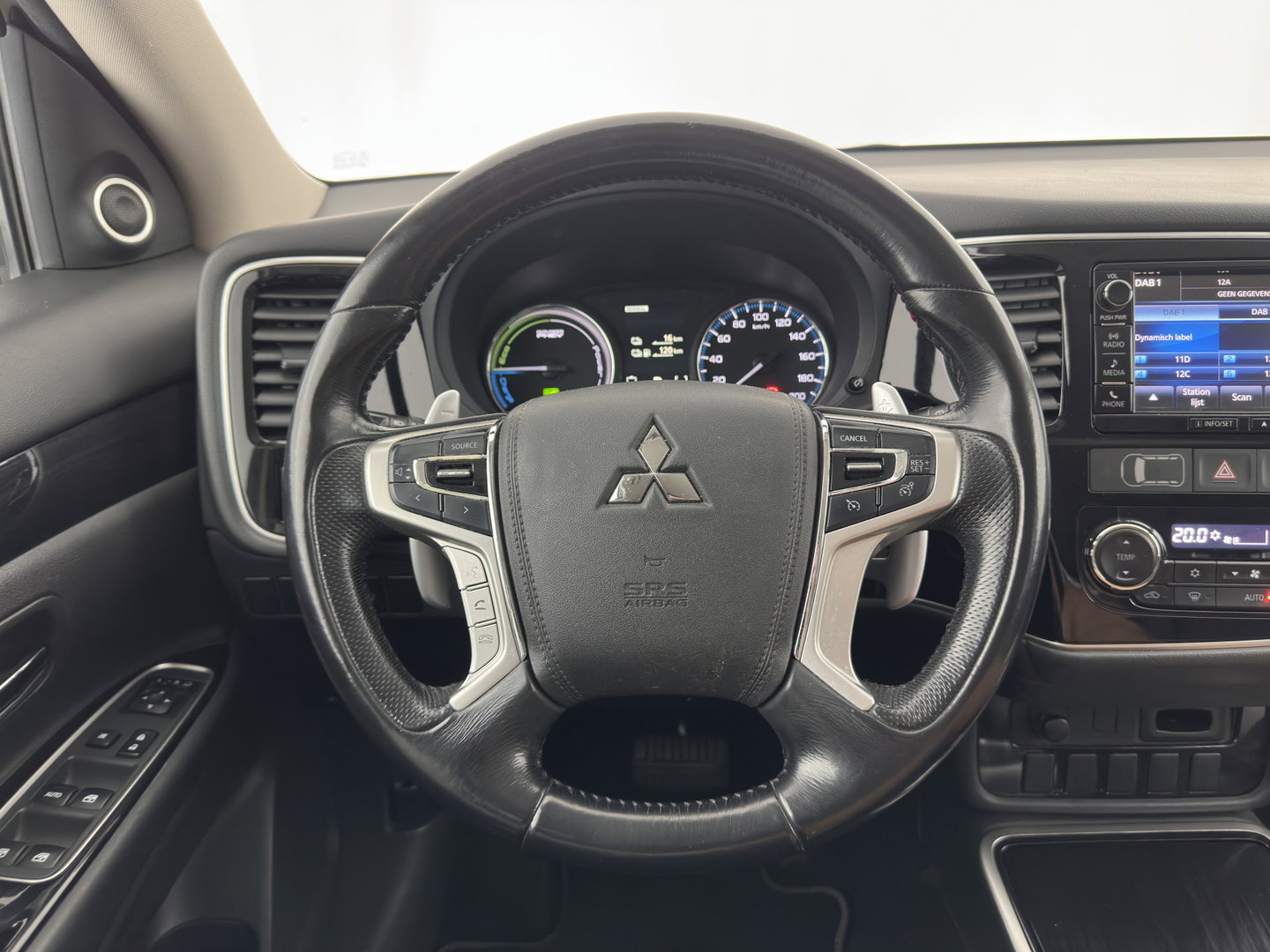 Mitsubishi Outlander 2.0 PHEV Executive Edition AWD (Plug-In) (INCL-BTW)  Aut. *LEATHER-MICROFIBRE | NAVI-FULLMAP | KEYLESS | HEATED-COMFORTSEATS | ECC | SHIFTPADDLES | PDC | CRUISE | PRIVACY-GLASS | TOWBAR | 18''ALU*