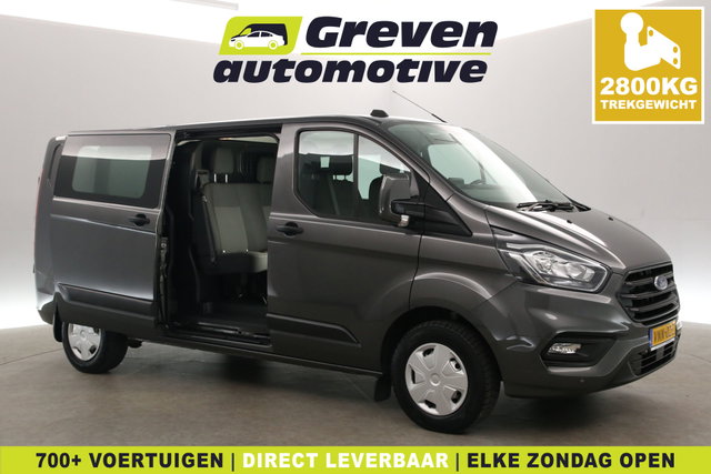 Ford Transit Custom - 2.0 TDCI L2H1 Limited | DC | 6 Zits | Airco | Cruise | Carplay | 2800KG Trekgew. | Trekhaak | Parkeersens.