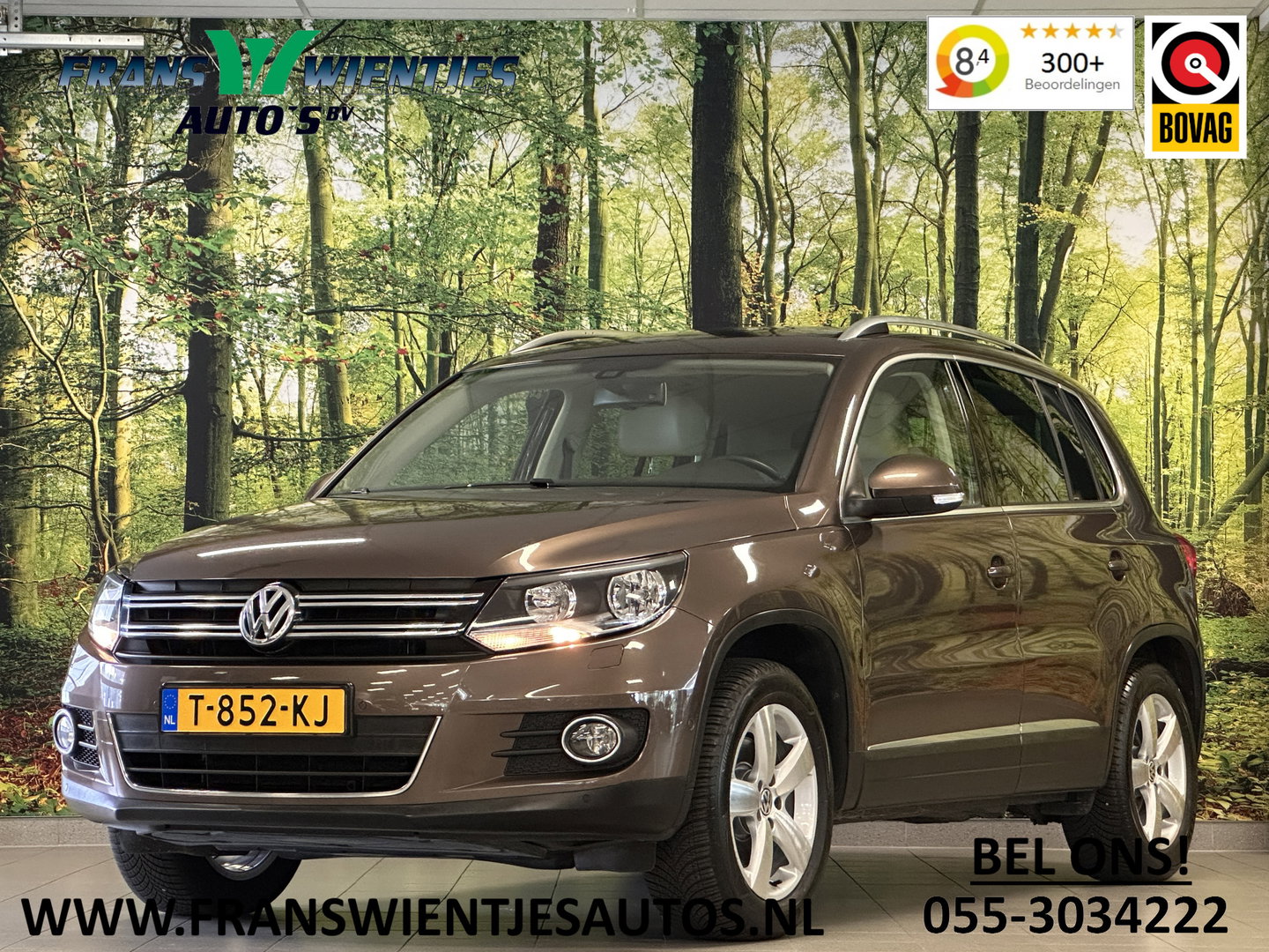 Volkswagen Tiguan 1.4 TSI Sport&Style | Airconditioning | Parkeersensoren | Trekhaak | Stop&GO | Bluetooth | Lederen Bekleding |