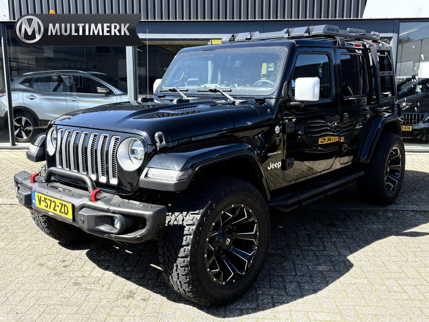 Jeep Wrangler 2.2D Sahara | GRIJS KENTEKEN | 4x4 | VOL OPTIES | TARGA DAK | DAKREK | LED