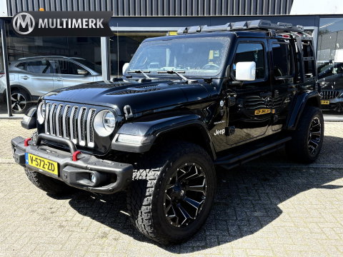 Jeep Wrangler 2.2D Sahara | GRIJS KENTEKEN | 4x4 | VOL OPTIES | TARGA DAK | DAKREK | LED