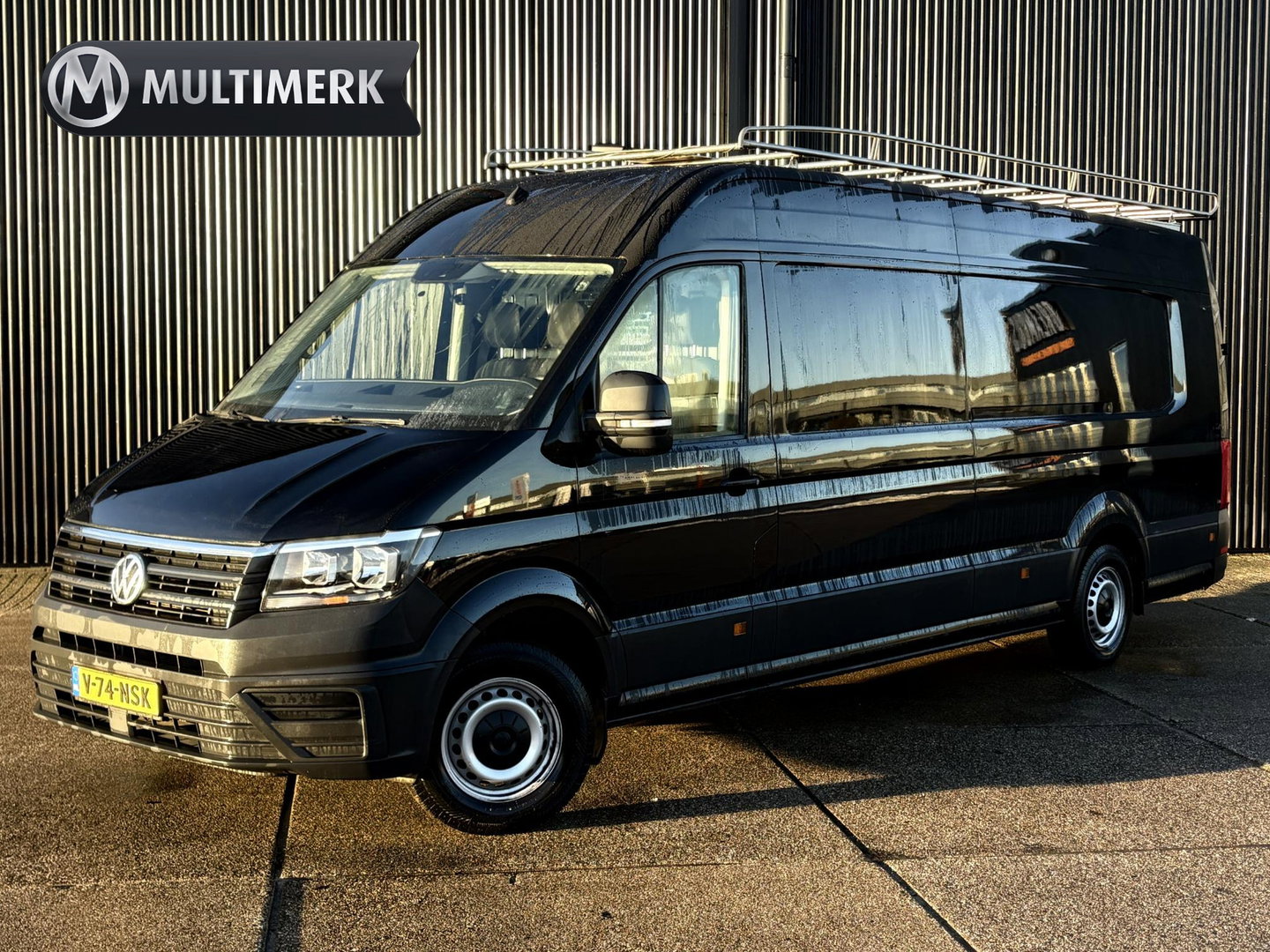 Volkswagen Crafter 35 2.0 TDI L4H3 177PK AUTOMAAT MARGE | MOOIE UITVOERING | LUCHTVERING | ZWART |
