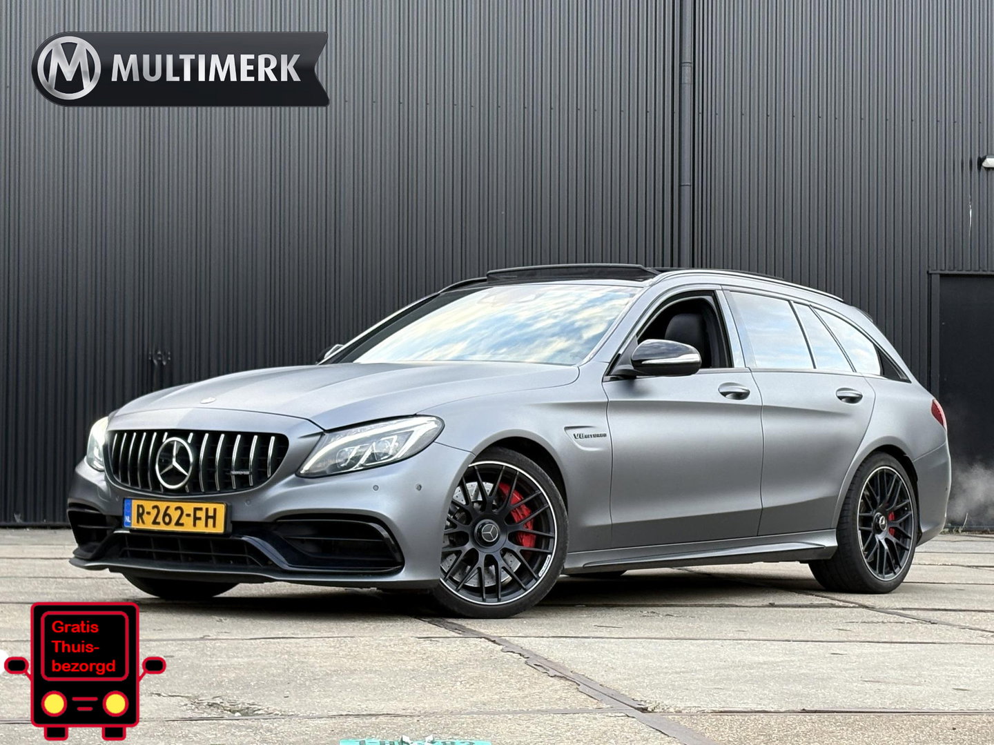 Mercedes-Benz C-Klasse Estate AMG 63 S PANO | 510PK | SELENIETGRIJS | HUD | ADAPTIVE CRUISE | C63 | C63S