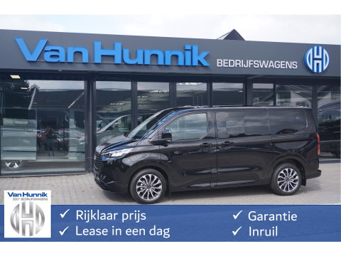 Ford Transit Custom Tourneo 340S 2.5 PHEV 233PK Titanium X PRIJS INCL. BPM Leder, 19" LM, B&O, Pano, Elec. Schuifdeur, Trekhaak!! NR. TR0