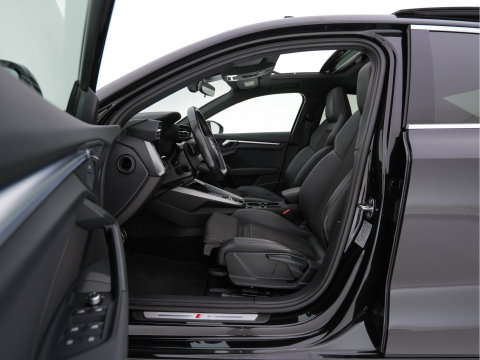 Audi A3 Limousine 30 TFSI S-Line Edition (INCL-BTW) Aut. *PANO | LEATHER-FABRIC | FULL-LED | AMBIENTLIGHT | SPORTSEATS | DIGI-COCKPIT | NAVI-FULLMAP | PRIVACYGLASS | SHIFTPADDLES | DAB+ | CRUISE | KEYLESS | PDC | 18"ALU*