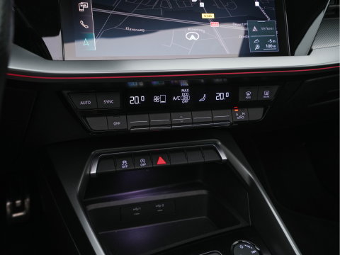 Audi A3 Limousine 30 TFSI S-Line Edition (INCL-BTW) Aut. *PANO | LEATHER-FABRIC | FULL-LED | AMBIENTLIGHT | SPORTSEATS | DIGI-COCKPIT | NAVI-FULLMAP | PRIVACYGLASS | SHIFTPADDLES | DAB+ | CRUISE | KEYLESS | PDC | 18"ALU*