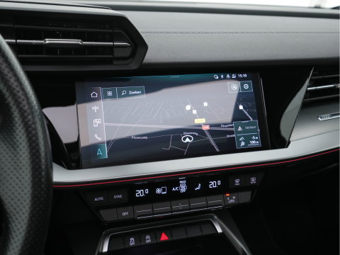 Audi A3 Limousine 30 TFSI S-Line Edition (INCL-BTW) Aut. *PANO | LEATHER-FABRIC | FULL-LED | AMBIENTLIGHT | SPORTSEATS | DIGI-COCKPIT | NAVI-FULLMAP | PRIVACYGLASS | SHIFTPADDLES | DAB+ | CRUISE | KEYLESS | PDC | 18"ALU*